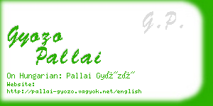 gyozo pallai business card